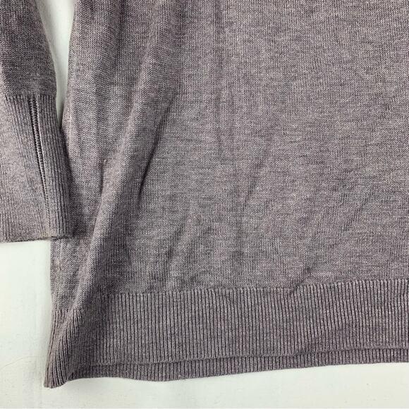 Lululemon women's 10 12 full extension sweater cashlu heathered gray long sleeve - Picture 7 of 9